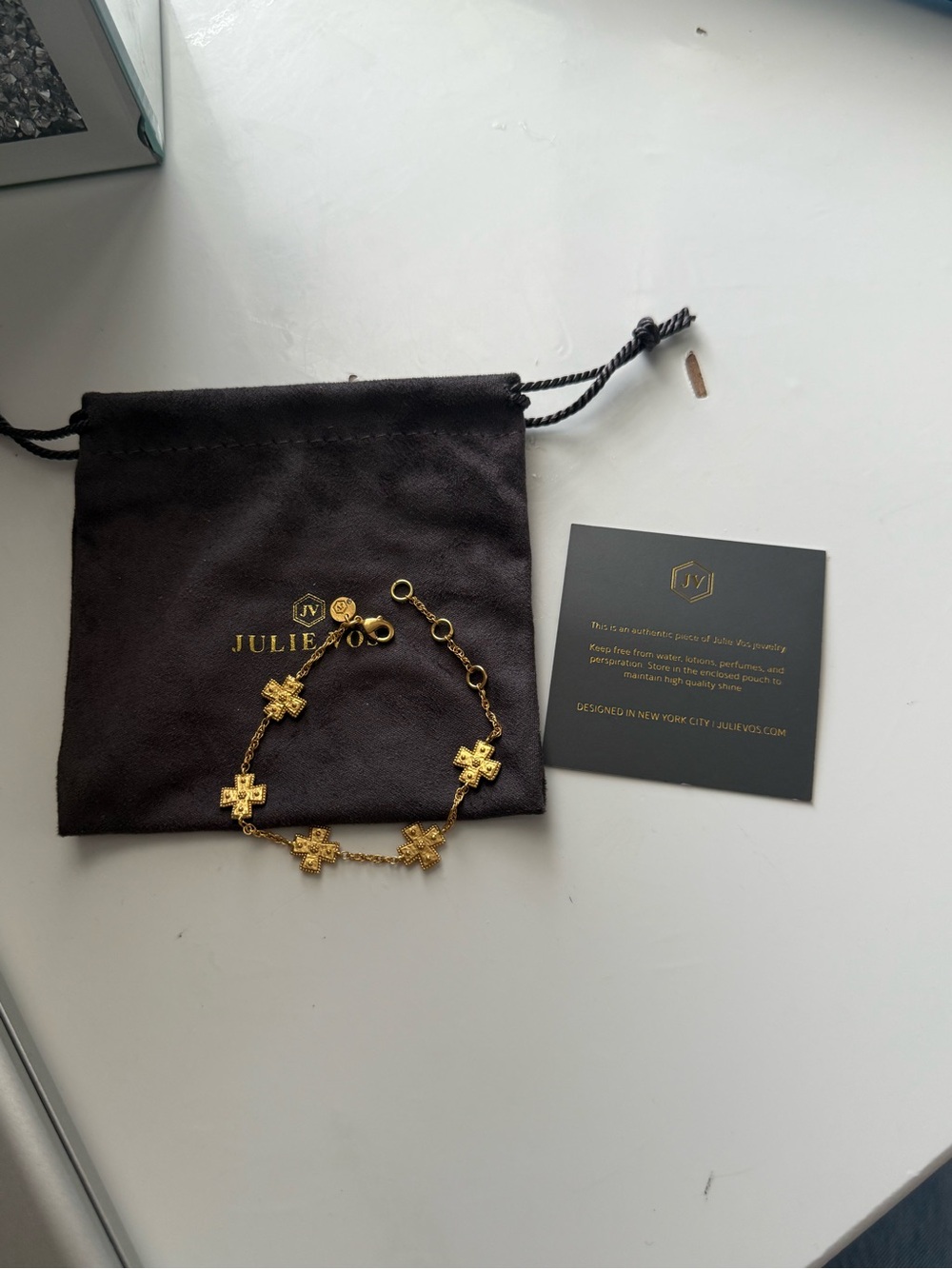 Julie Vos Gold Canterbury delicate bracelet
